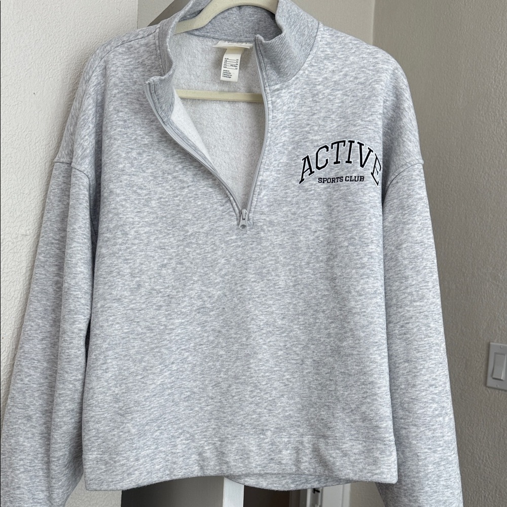 H&M Light Gray Zip-Up Jacket